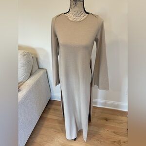 Jennifer Miller Knit Dress in tan size small/medium